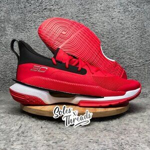 Under Armour Curry 7 Men Size 14 Basketball Team Red 3023838-608